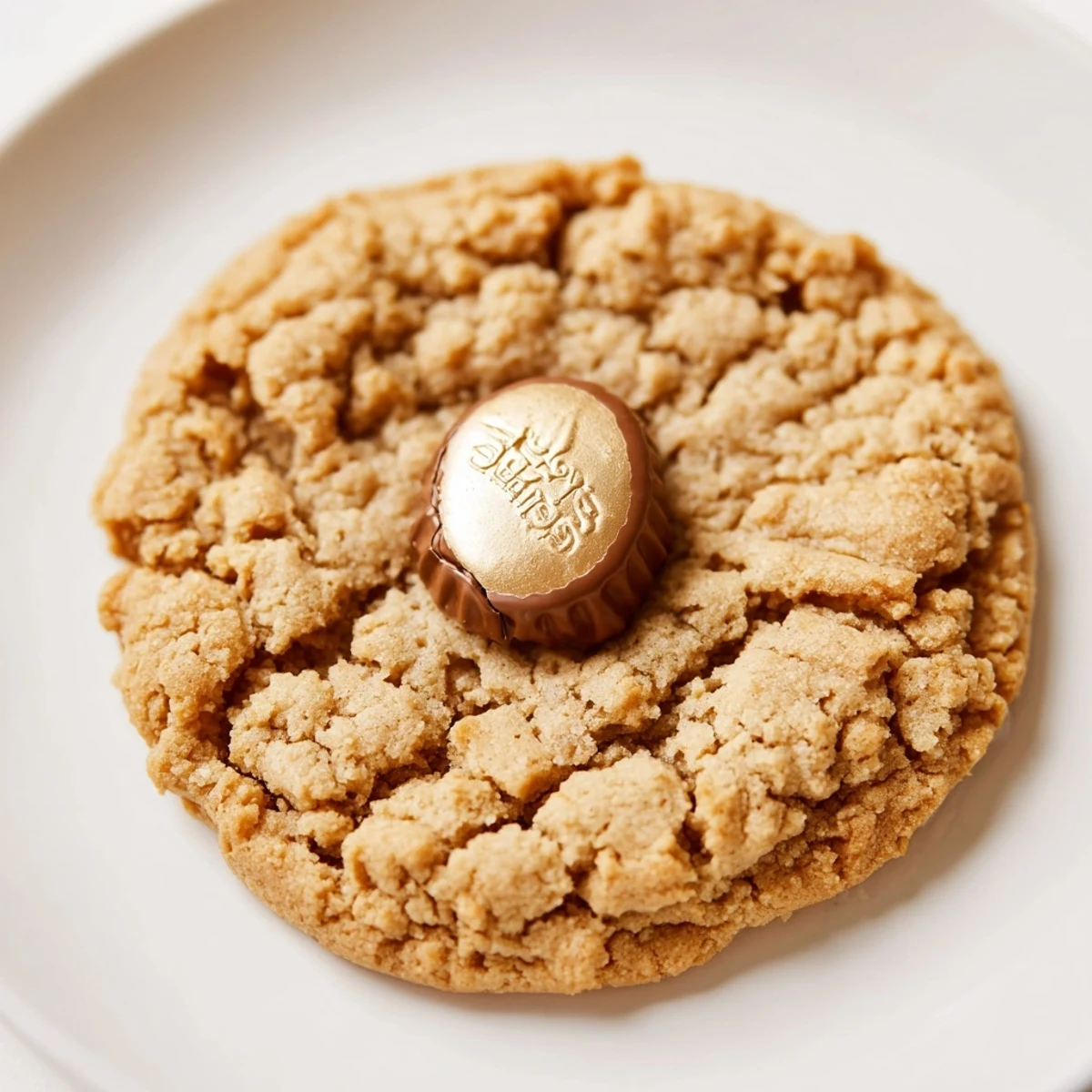 Warm, freshly baked 3-Ingredient Peanut Butter Blossoms, perfectly soft with a chocolate kiss on top.