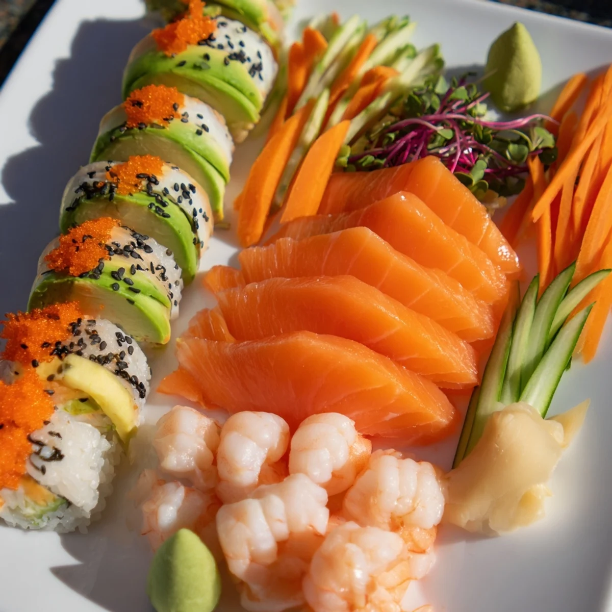 Vibrant Sail Away Boat-Shaped Sushi platter, a feast for the eyes and the perfect appetizer.
