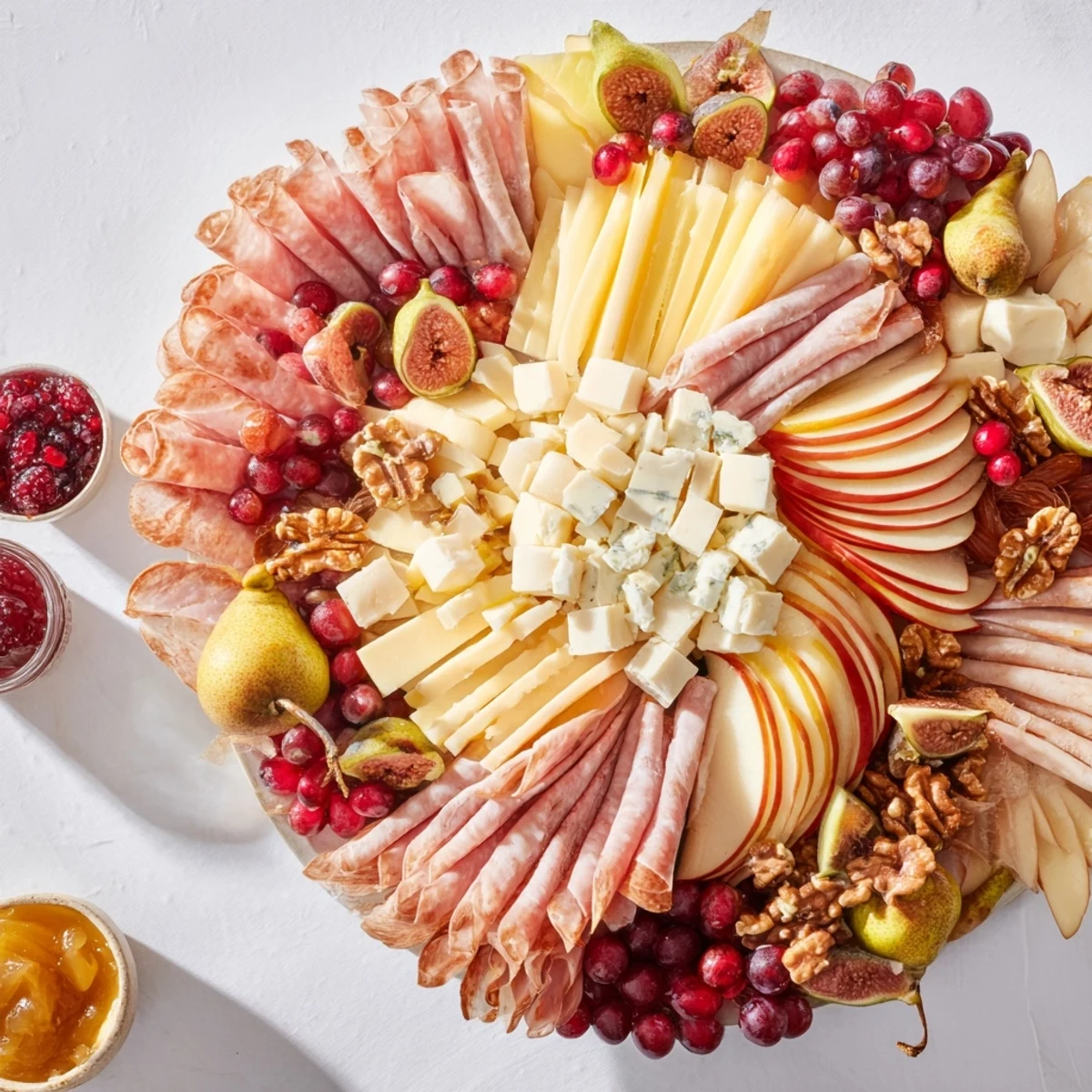 This Éclat dÉtoiles Planche de Noël 2025 shows a beautiful, colorful holiday appetizer, ready to serve and share.