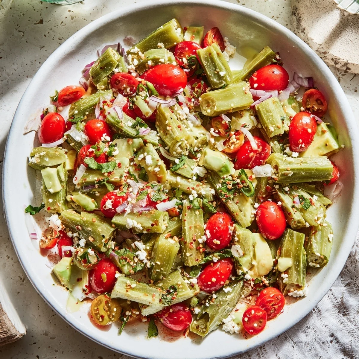 A close-up of a colorful Desert Cactus Taco Platter overflowing with fresh ingredients and flavor.