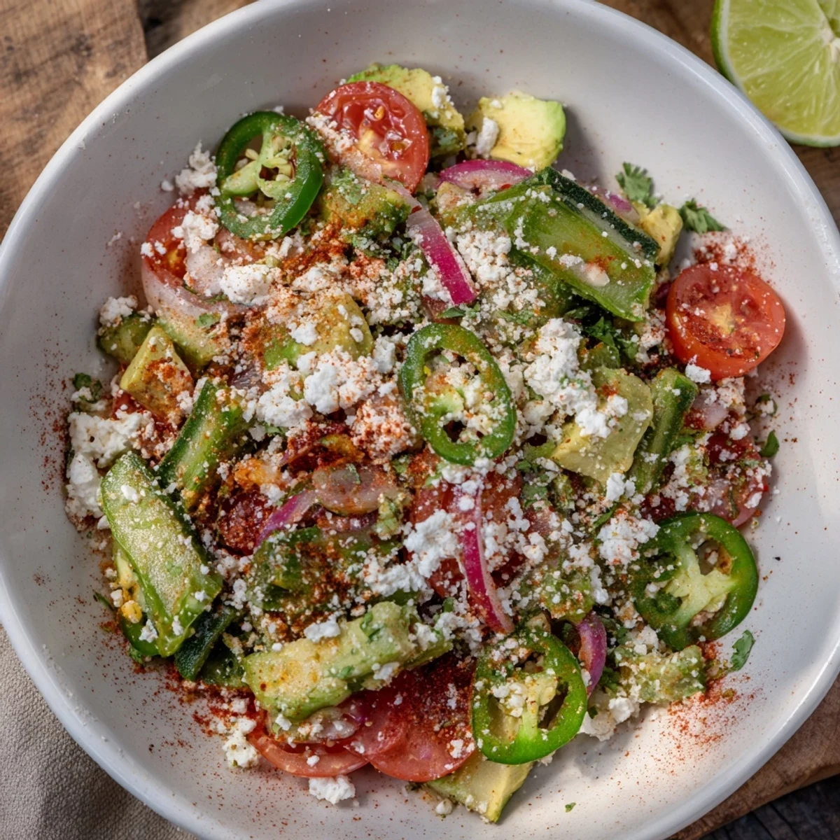 Get inspired by this delicious and vegetarian Desert Cactus Taco Platter, a Tex-Mex delight.