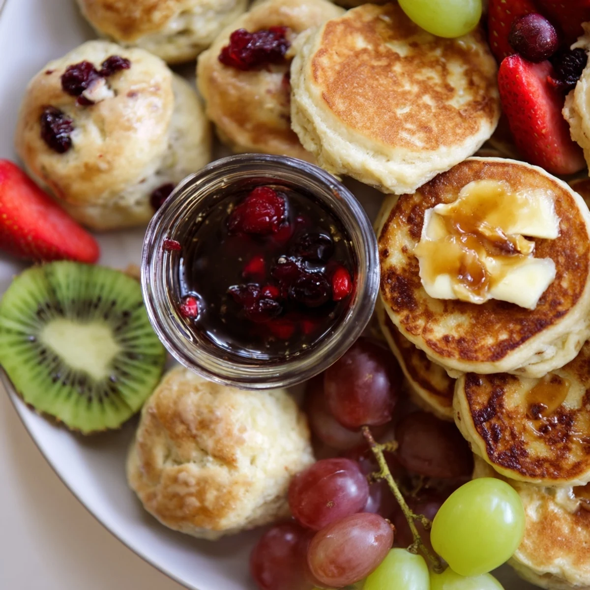 A beautiful array of ingredients makes up this Breakfast Brunch Board Bliss, perfect for sharing and enjoying.