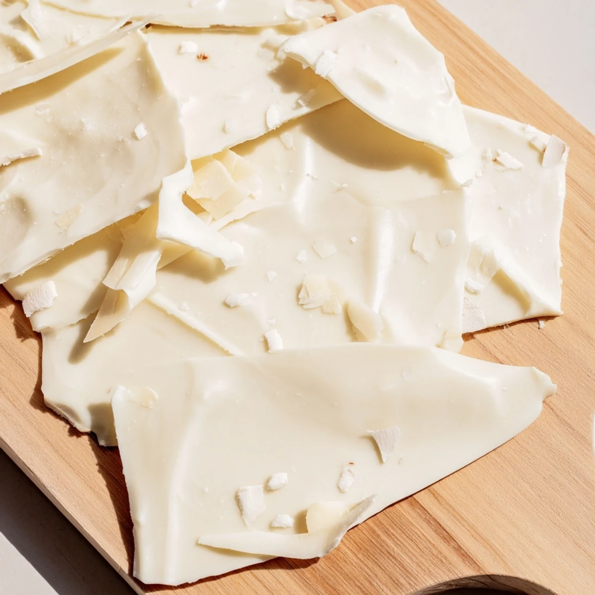 White chocolate ice sheets and parmesan shards make up this refreshing Arctic Tundra dessert, ready to serve.