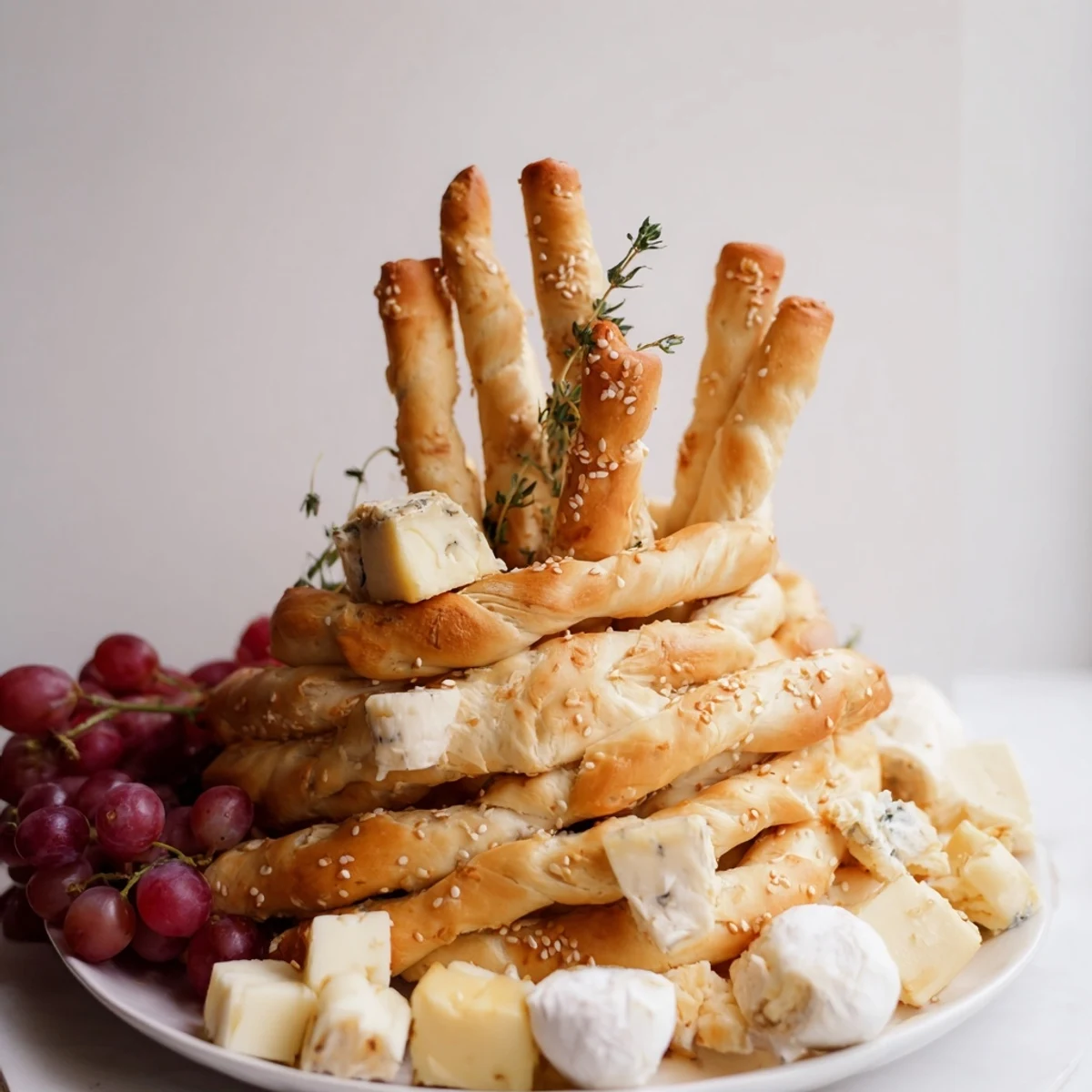 Golden, crispy Gilded Cage appetizer, overflowing with cheeses and ready to serve guests.