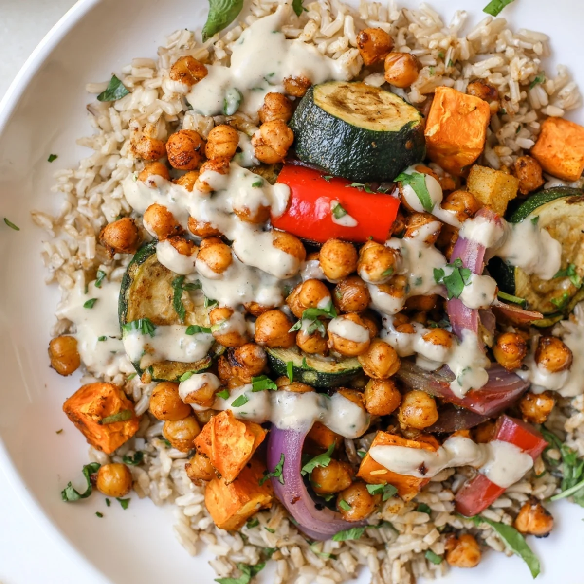 Roasted Chickpea Buddha Bowl
