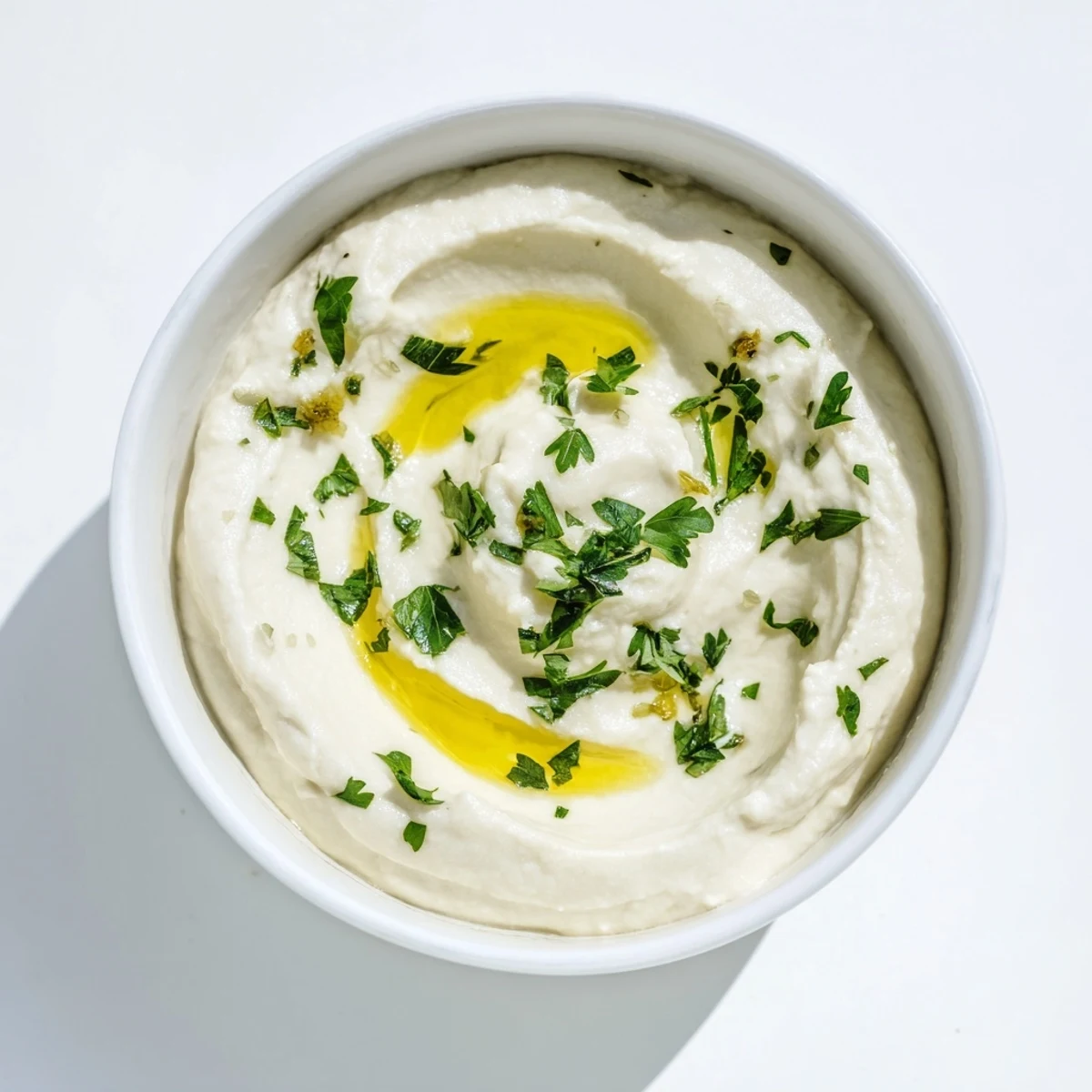 White Bean Dip served with crisp cucumber slices and carrot sticks, highlighting its smooth, protein-rich Mediterranean appetizer texture.