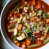 Tomato Basil Minestrone Soup