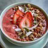 Strawberry Matcha Latte Bowl