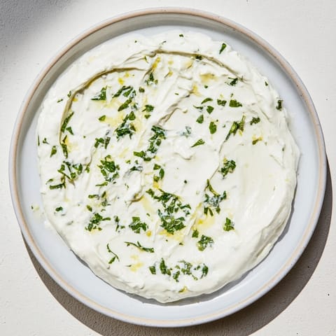 Whipped Feta Lemon-Mint Drizzle