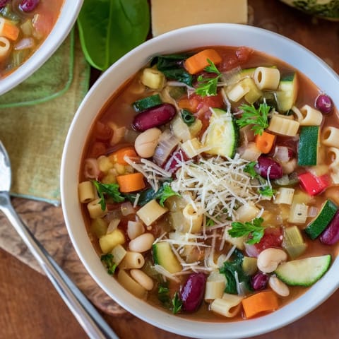 Veggie Minestrone Christmas Pasta