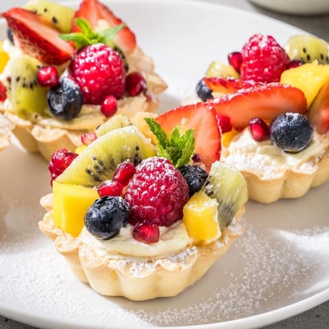 Beautiful heart-shaped fruit tart board, overflowing with berries, kiwi, and a creamy filling.