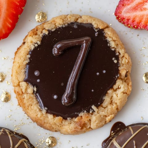 A festive Sparkling Clock Countdown Platter displays cookies with chocolate numbers, fruits, and dipping sauces on display.