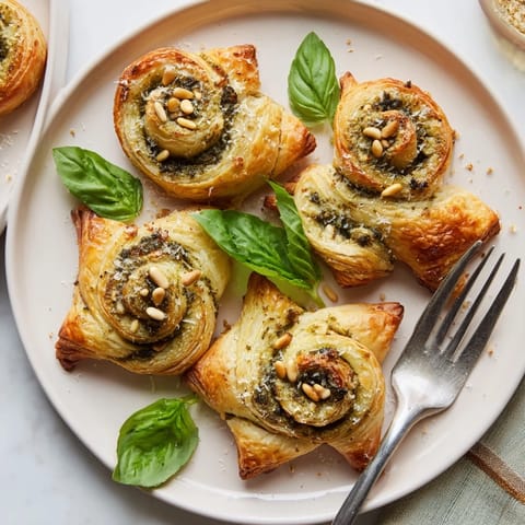 Star-Shaped Pesto Pinwheels