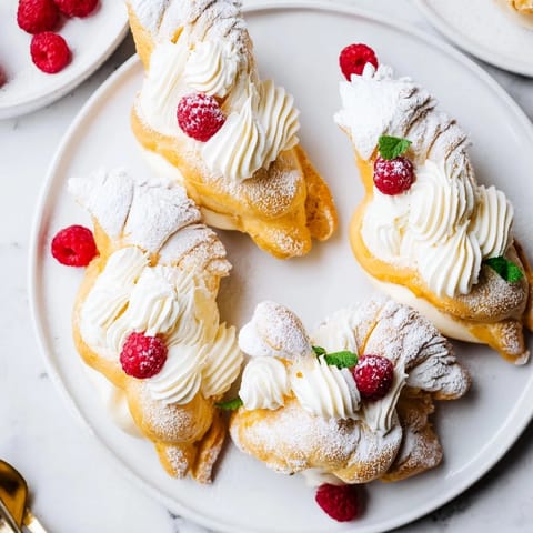 Plateau Cygne Pâtisseries Aériennes, a beautiful arrangement of delicate, airy French pastries, ready to serve.