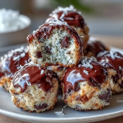 Chilled Moose Bites rolled in graham cracker crumbs and coconut, perfect for a snack.