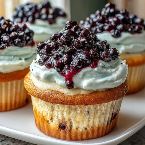 Olive Oil Cupcakes Black Currant