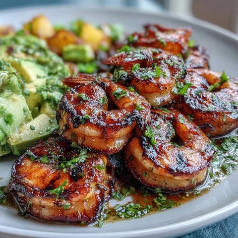 Grilled Shrimp Mango Avocado