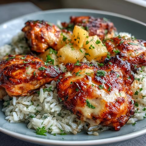 Pineapple Chicken Rice Cheese