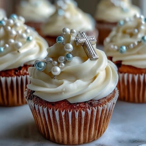 Mini Communion Cupcakes Rosary