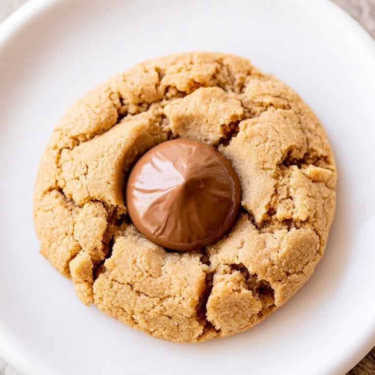 Tender 3-Ingredient Peanut Butter Blossoms with melted chocolate, ideal for sharing on a dessert platter.