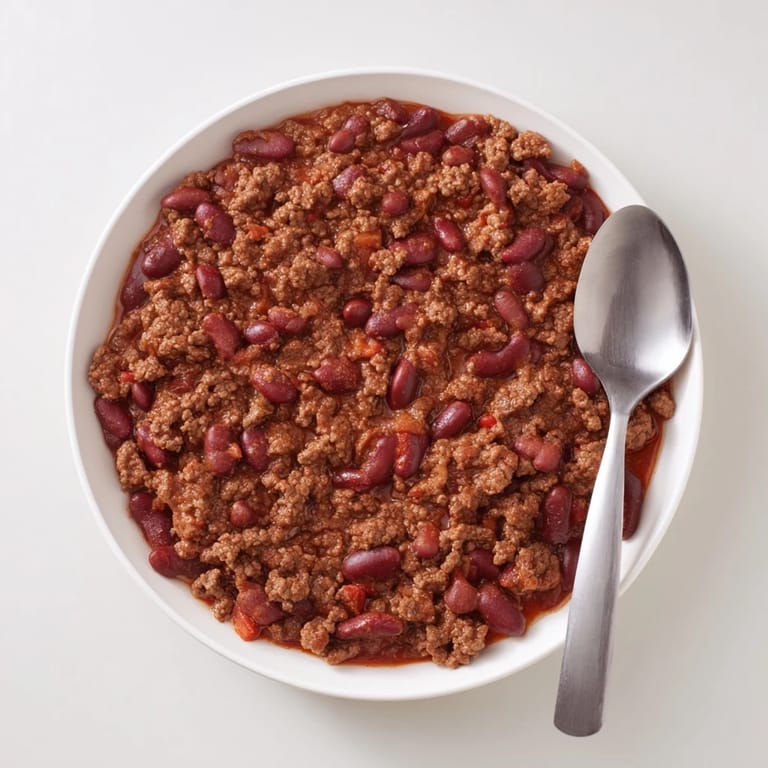 A steaming bowl of flavorful Secret 4-Ingredient Slow Cooker Chili, perfect for a gluten-free and dairy-free meal.