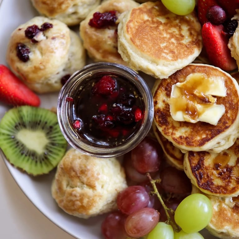 A beautiful array of ingredients makes up this Breakfast Brunch Board Bliss, perfect for sharing and enjoying.