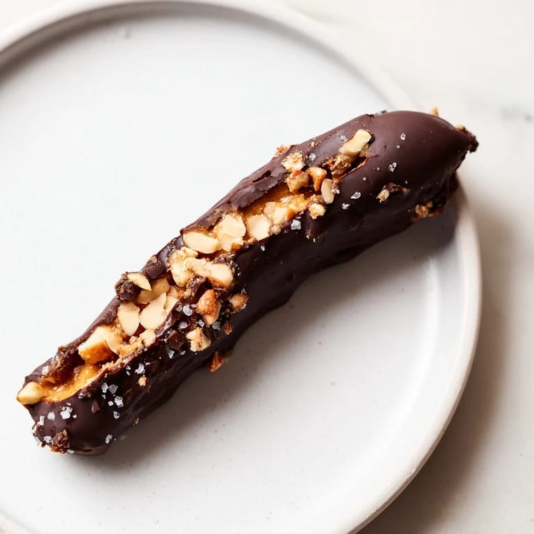 Perfect bite-sized pieces of Chocolate Date Snickers, the healthy dessert made with dates and crunchy peanuts.