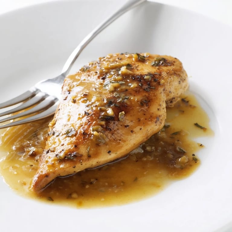 Serve this Honey Dijon Chicken Skillet over white rice, drizzled with the sweet and tangy mustard sauce.