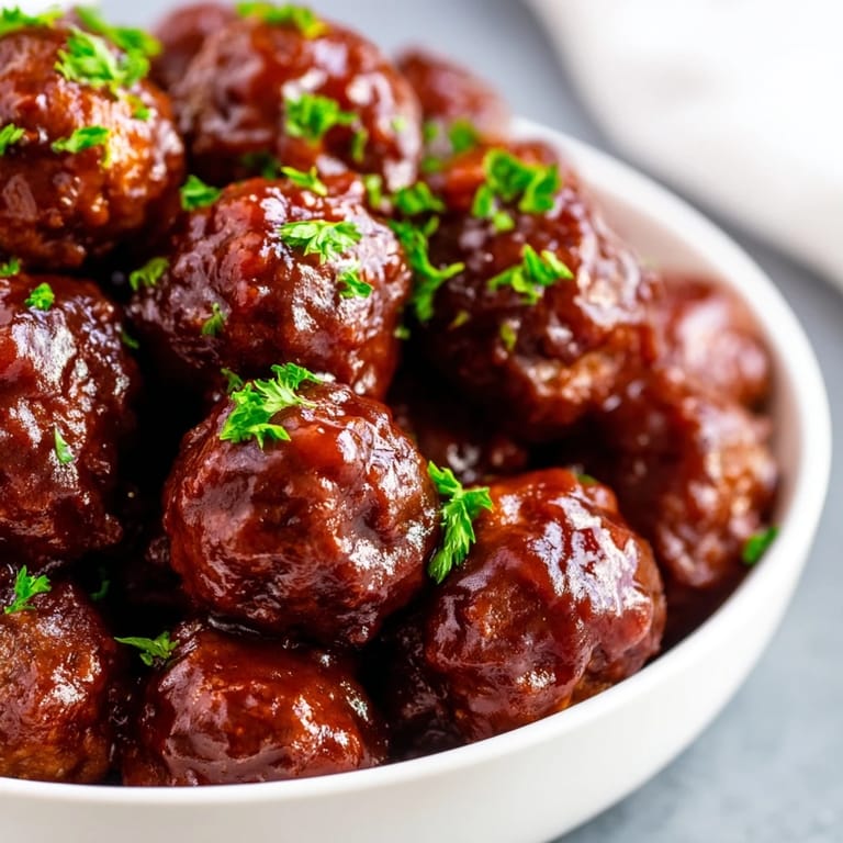 These easy-to-make, sweet and savory cherry BBQ meatballs are perfect for your party.