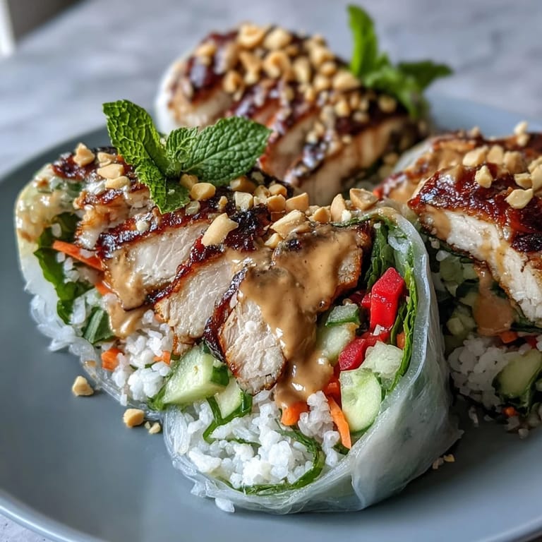 Serving suggestion for Rice Paper Roll Bowl: vermicelli noodles, vibrant veggies, and lime wedges.