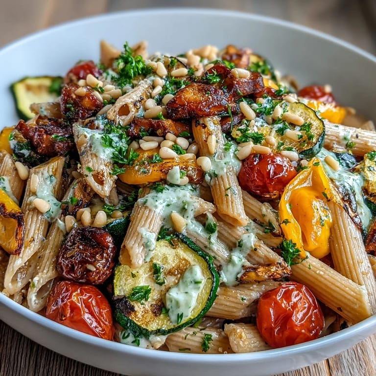 A wholesome bowl of Whole Wheat Pasta tossed with a protein-packed bean sauce.