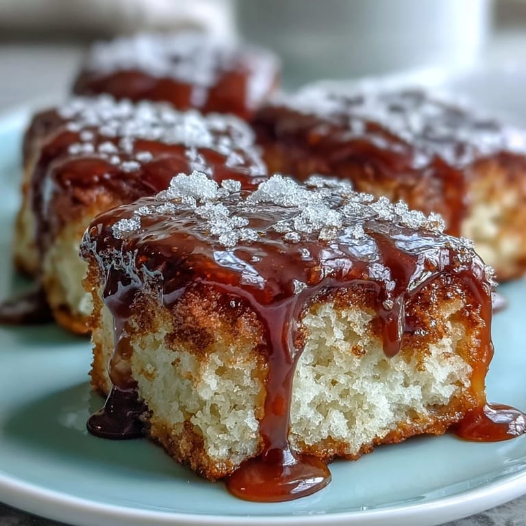 Warm Maple Donut Bars glazed with rich maple syrup, perfect for breakfast or a sweet brunch treat.