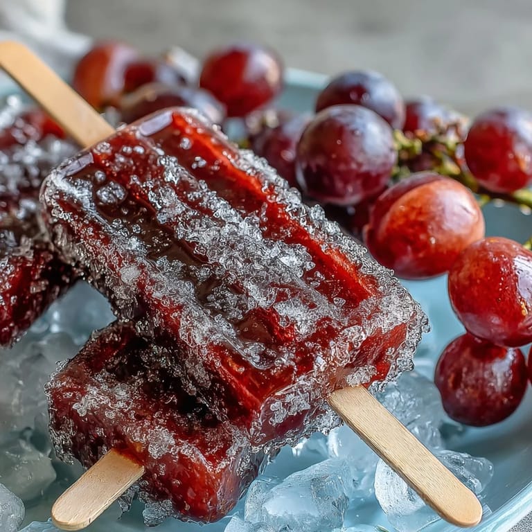Sweet-tart frozen grapes on skewers, rolled in lime sugar for a cool, citrusy treat.  
