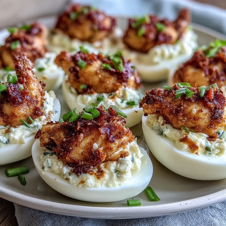 Adorable baby chick deviled eggs decorated with carrot beaks and feet, great for spring parties.