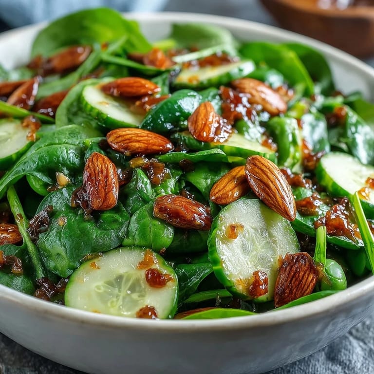 Crisp spring greens tossed in tangy honey mustard dressing, topped with sliced radishes, snap peas, and golden toasted almonds for crunch.  