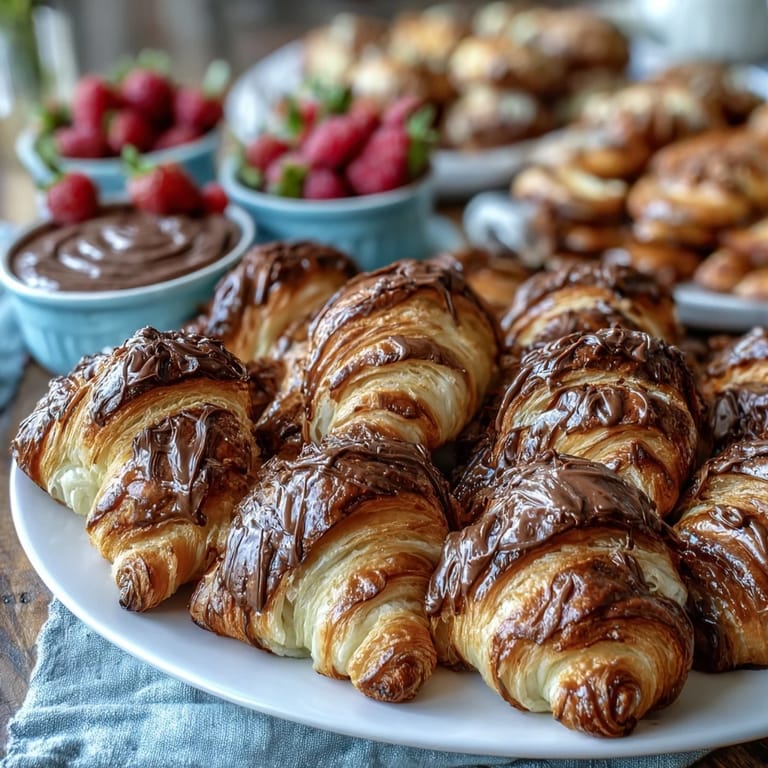 Elegant pastries, juicy seasonal fruit, and sparkling mimosas arranged on a rustic board for a delightful Mother's Day brunch.